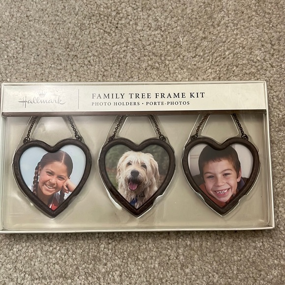 Hallmark Wall Decor Hallmark Family Tree Frame Kit Heart Shaped Photo Holders Poshmark